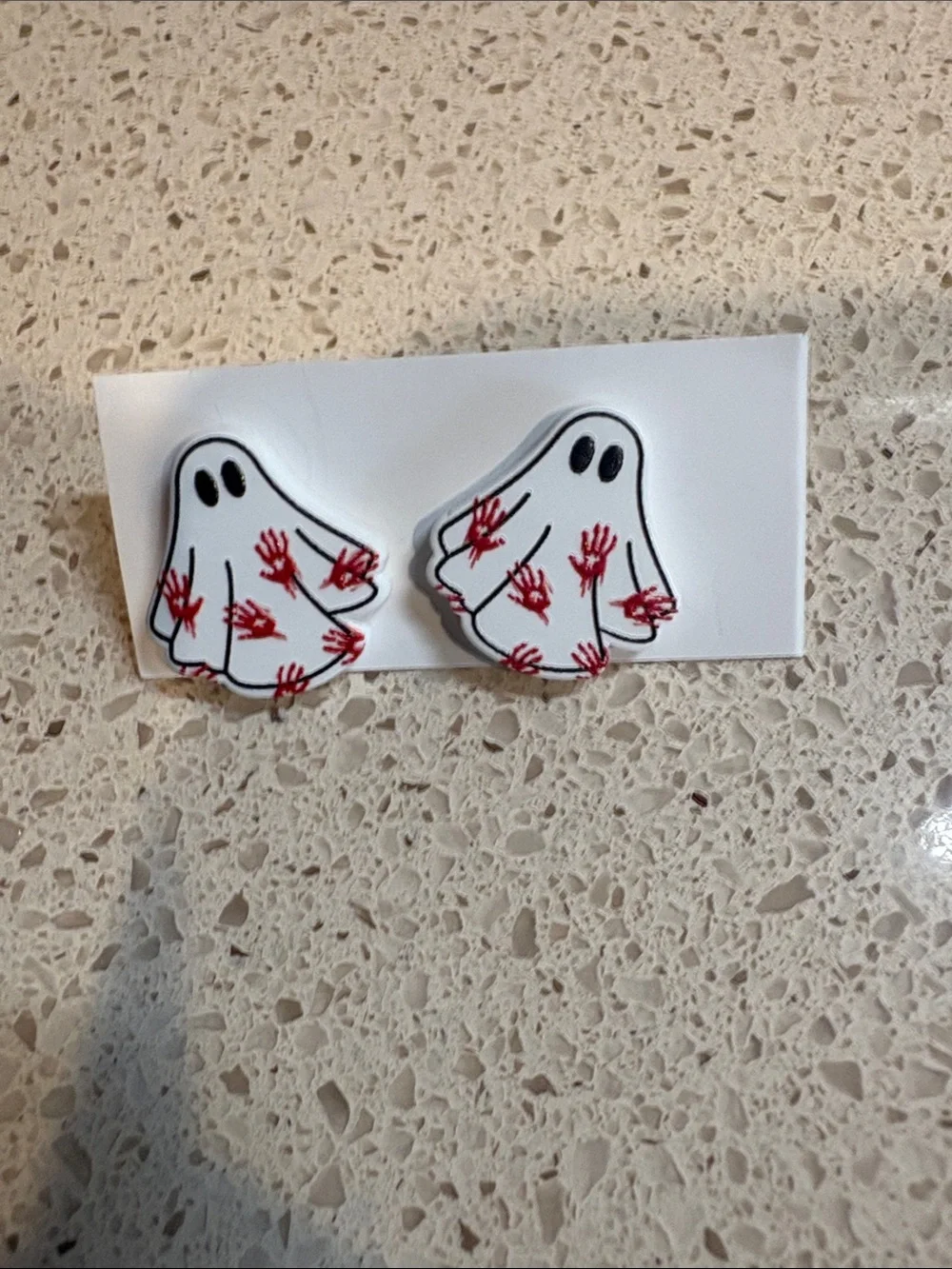 Hallmark NWT  Cozy Halloween Pumpkin Fuzzy Socks with Bracelet & Ghost Earrings